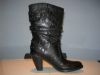 Myus, stivale donna in pelle color nero, tacco 60ART.283207/00007