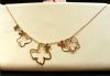collana Oro giallo con pendente a tema farfalla/GLB 414